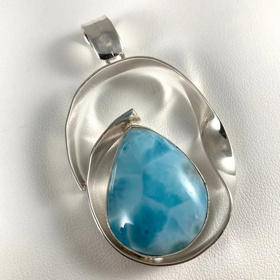 Larimar & Sterling Silver Pendant