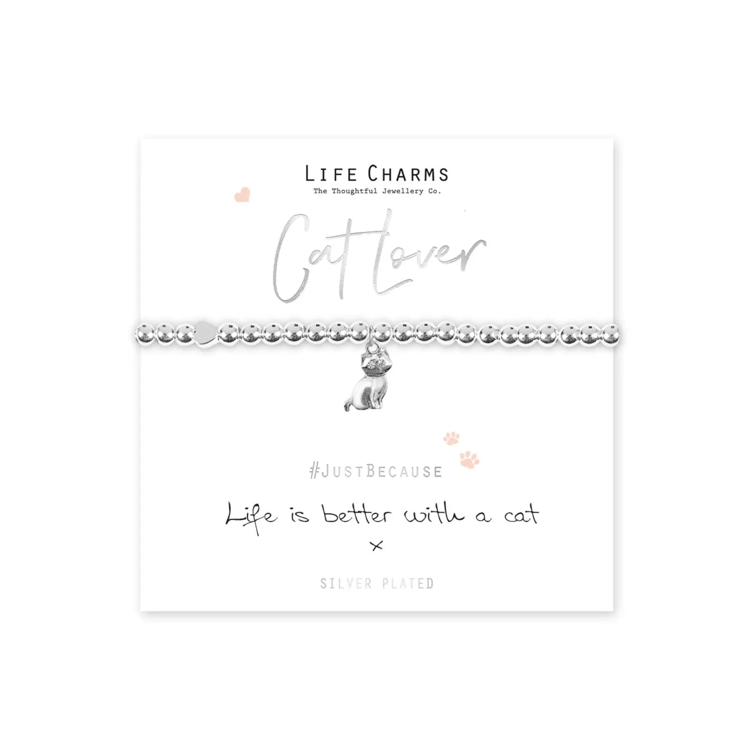 Life Charms "Life Is Better a Cat" Bracelet