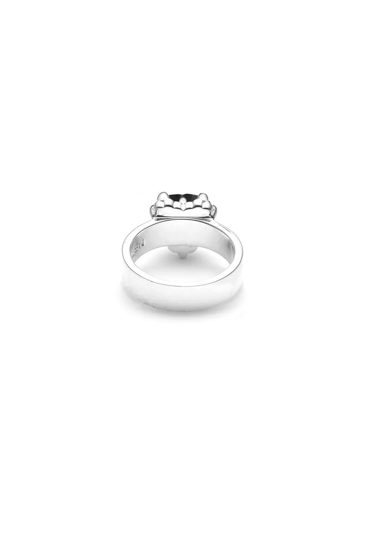 LOVE CLAW RING ONYX