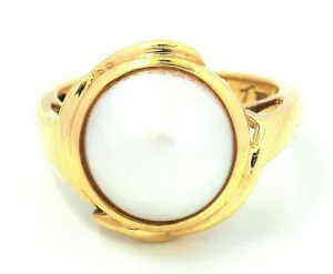 Mabe Pearl 9ct Yellow Gold Ring