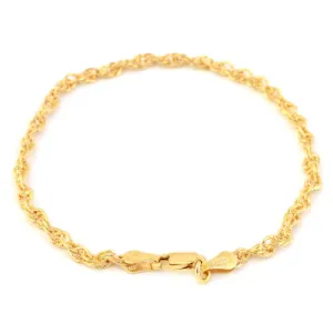 Made in Italy - 14K Gold Overlay Sterling Silver Bracelet