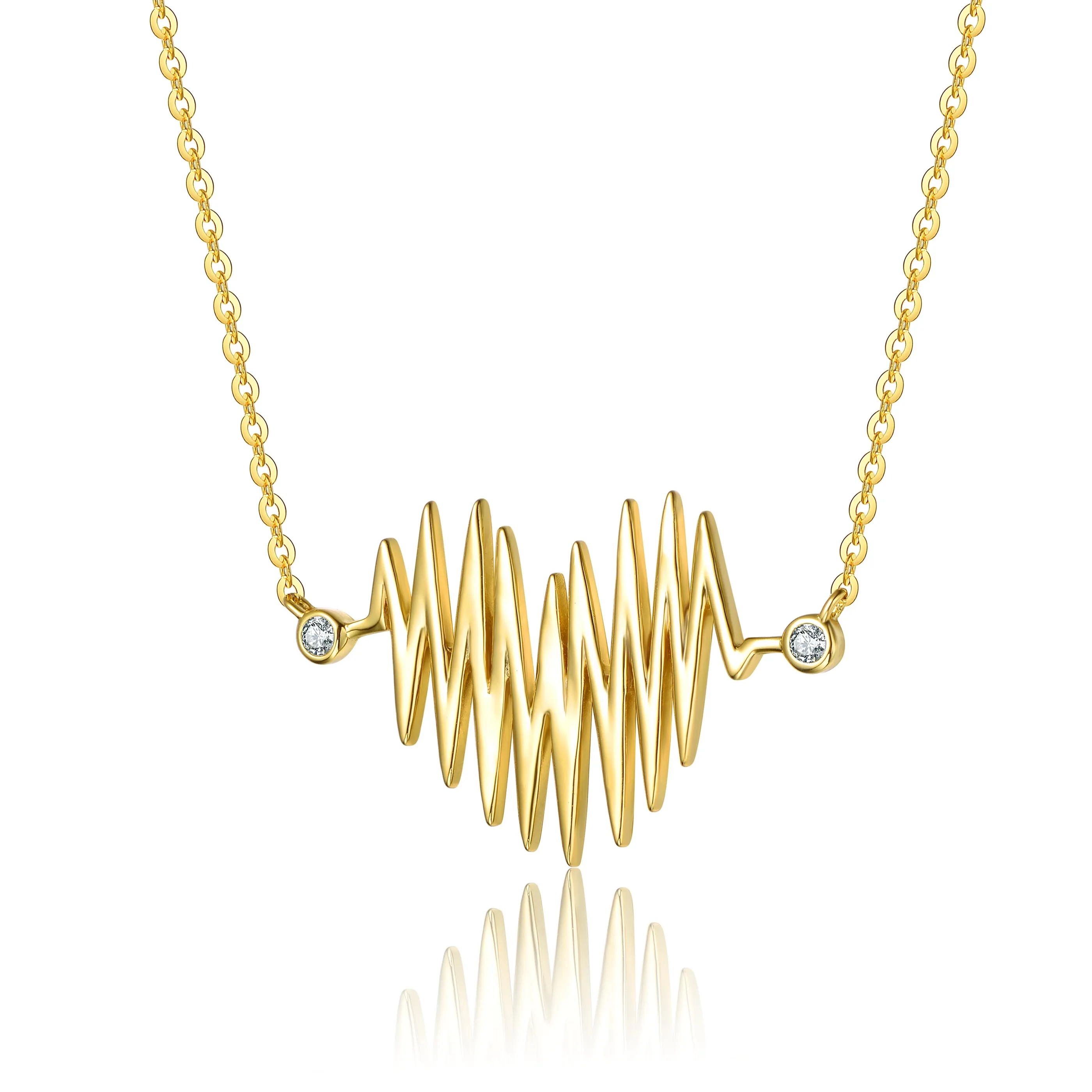 Marie Golden Heartbeat Necklace