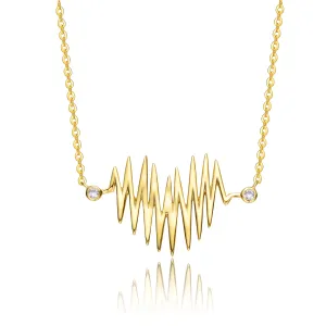 Marie Golden Heartbeat Necklace