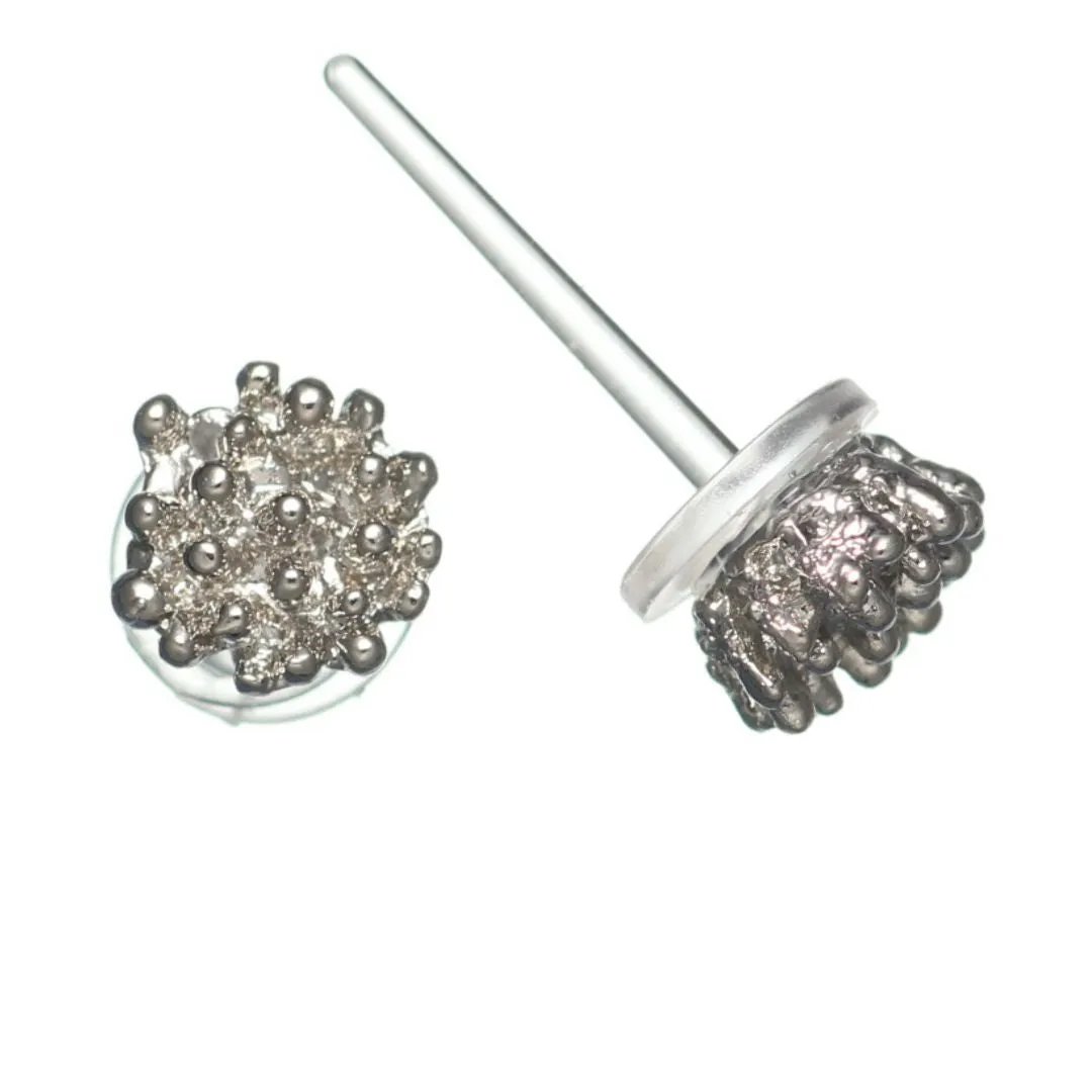 Metallic Minimalist Earrings Studs Hypoallergenic Earrings for Sensitive Ears Made with Plastic Posts