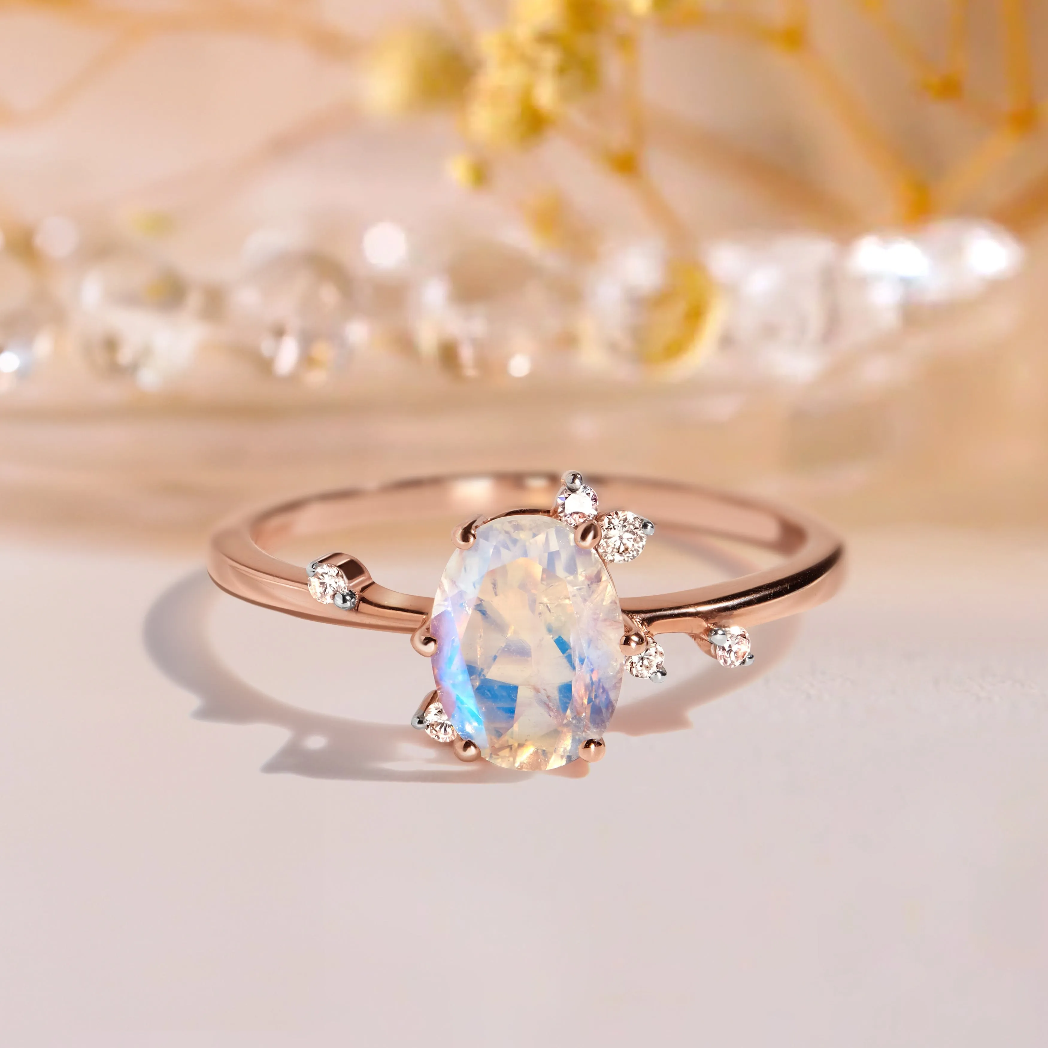 Moonstone Diamond Ring - Muse