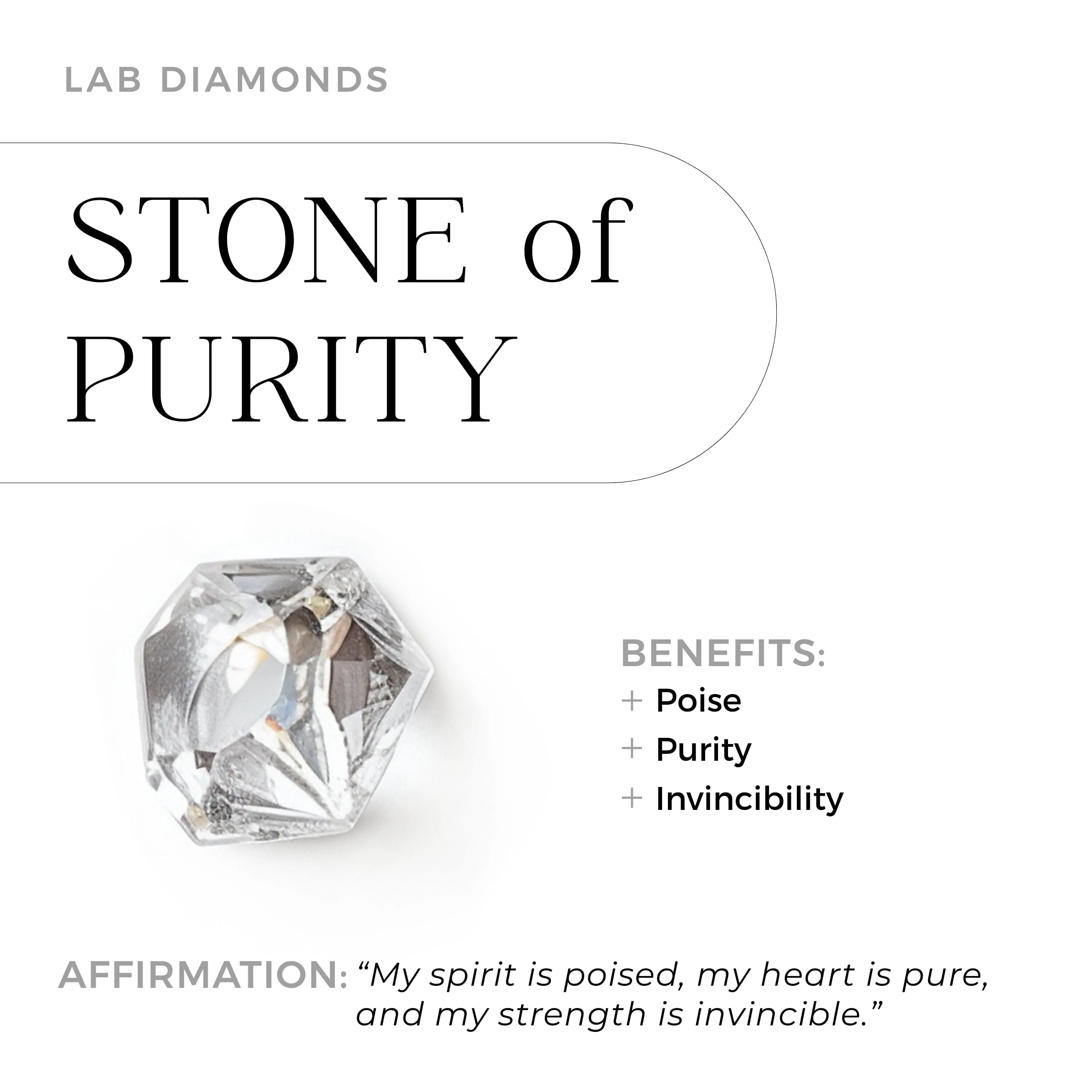 Moonstone Lab Diamond Ring - Petite Raw Allure