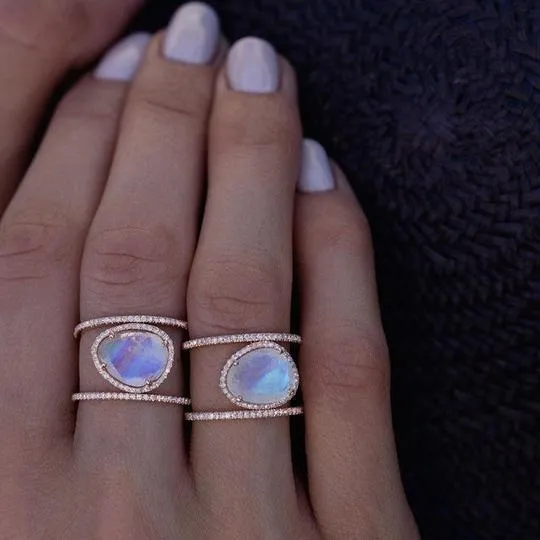 Moonstone Natural Healing Ring