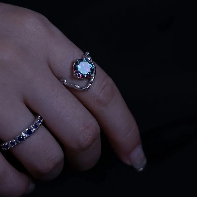 Multi-style Precious Moonstone Hollow Rings Collection