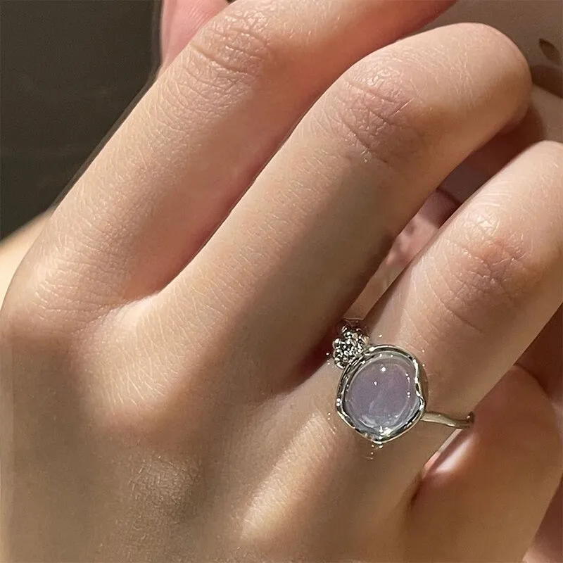 Multi-style Precious Moonstone Hollow Rings Collection