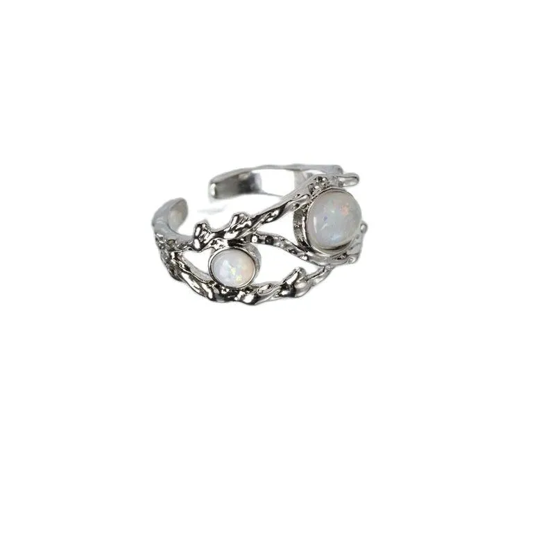 Multi-style Precious Moonstone Hollow Rings Collection