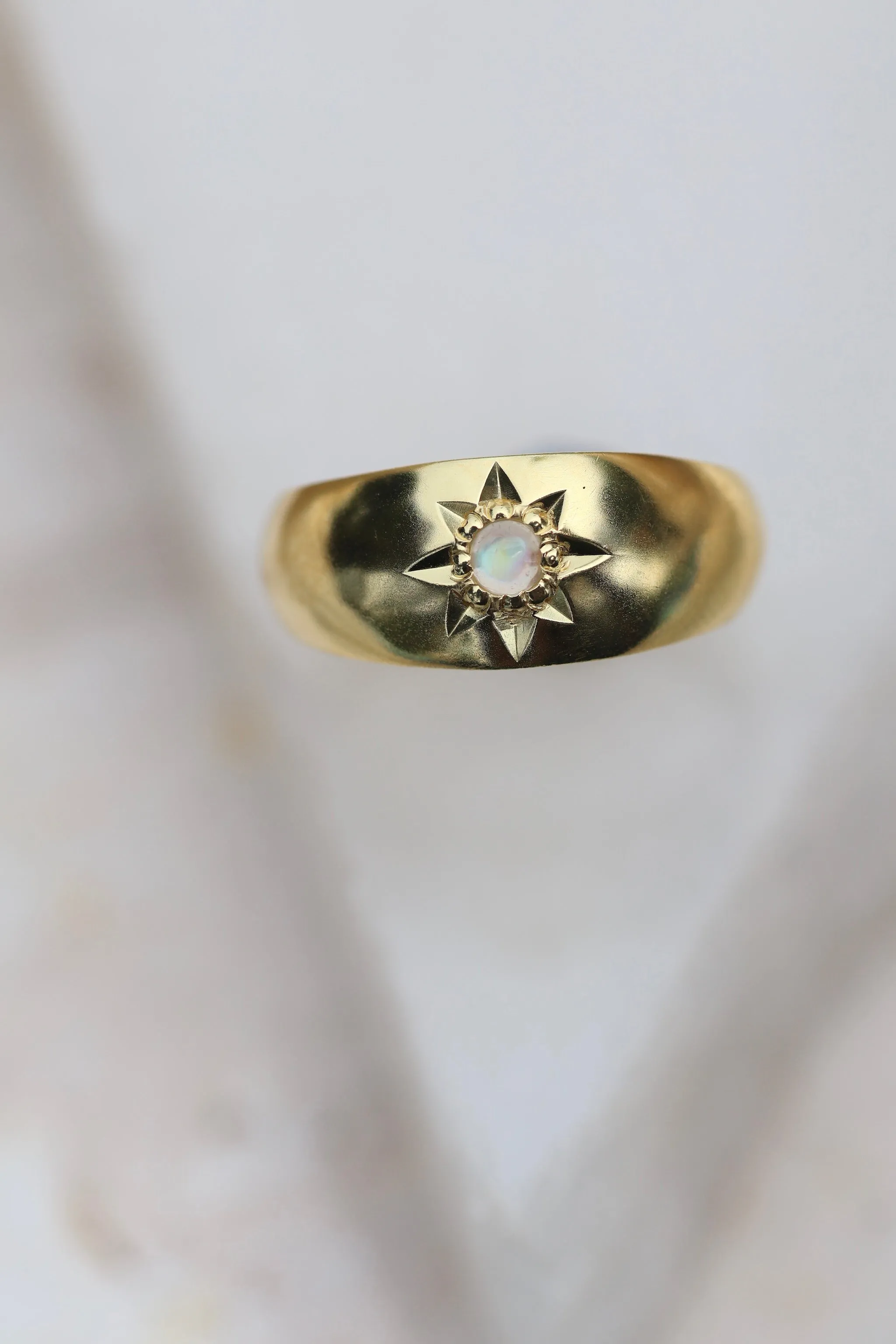 Nova Gold Moonstone Statement Ring