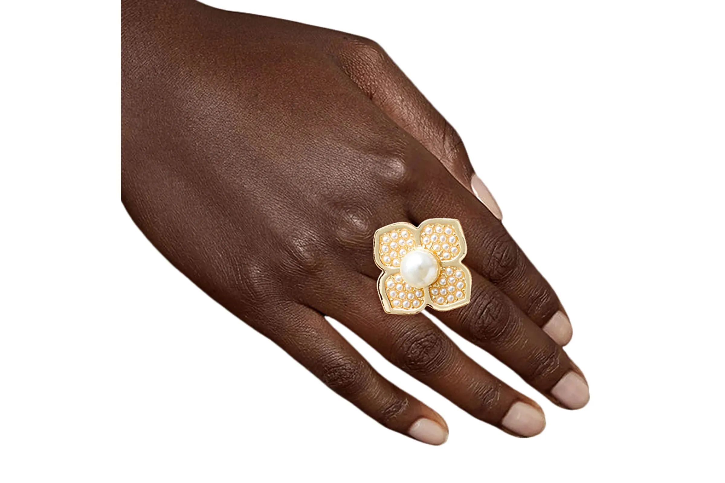 Pearl Bloom: Flower Ring