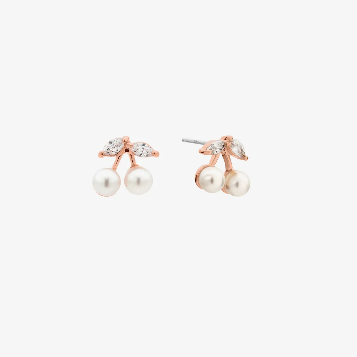 Pearl cherry earrings