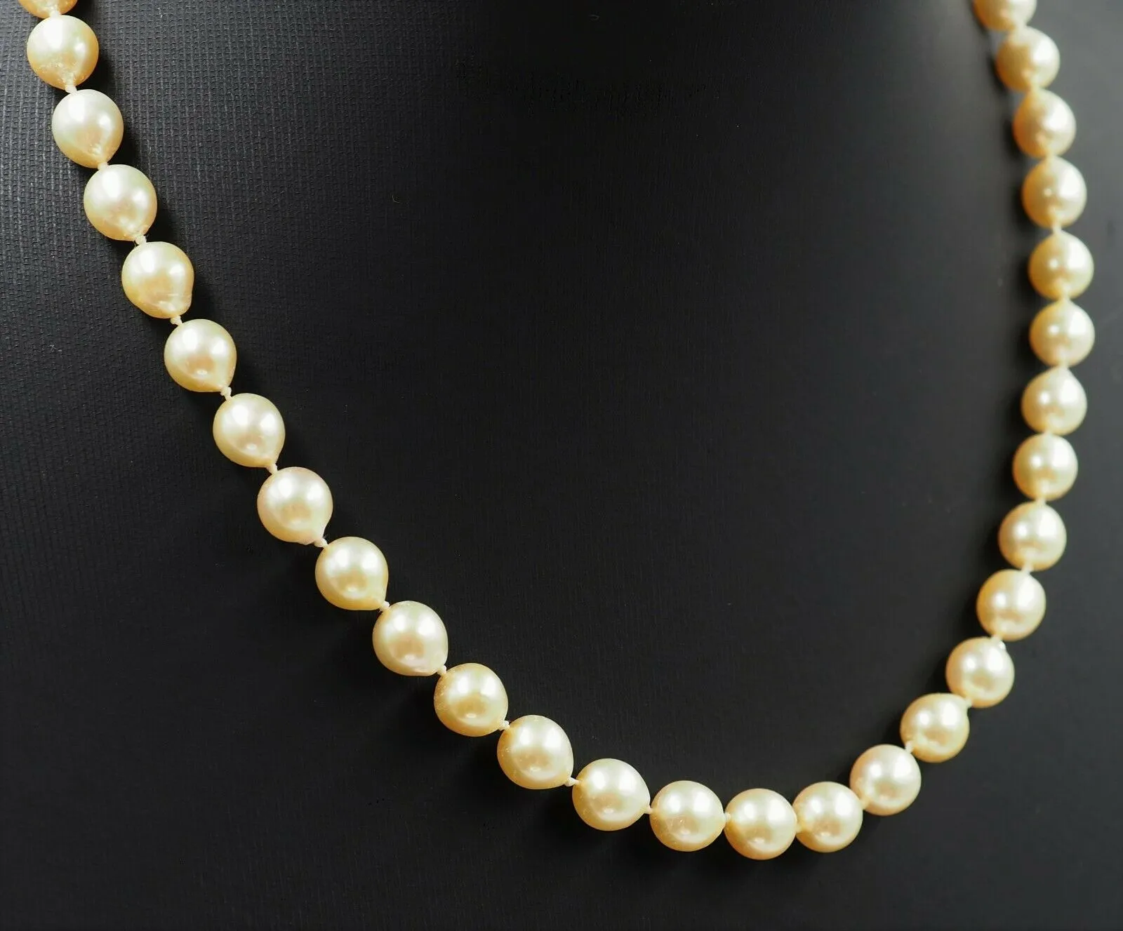 Pearl Strand Necklace & Diamond 14ct Yellow Gold Clasp Fine Jewellery