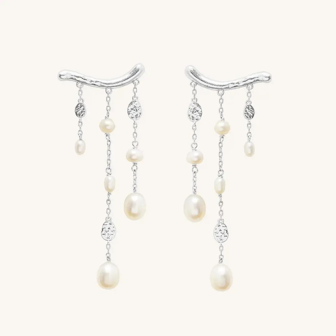 Pearl Waterfall Earrings