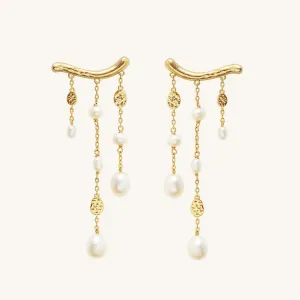 Pearl Waterfall Earrings