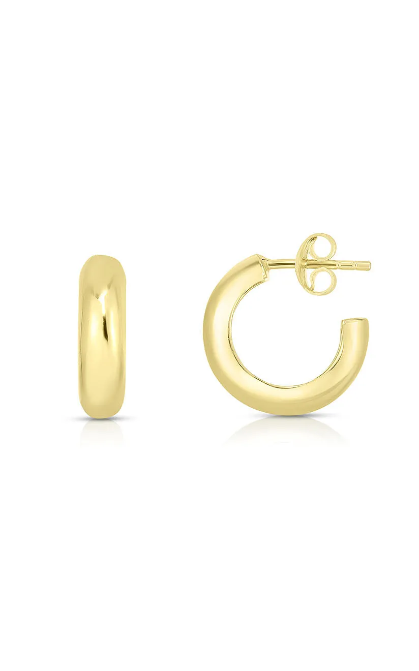 Plain Ring Huggie Earring