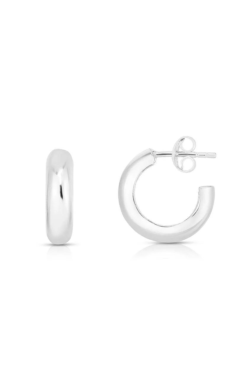 Plain Ring Huggie Earring