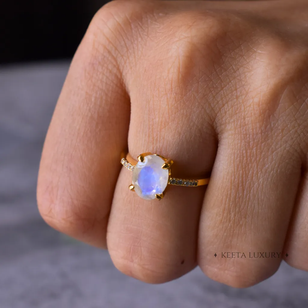 Radiant Moonlight - Moonstone Ring