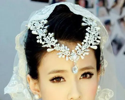 Shining Stylish Wedding Crown and Earring Jewelry set