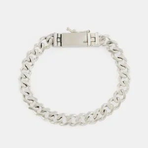 Silver 8mm Curb Bracelet