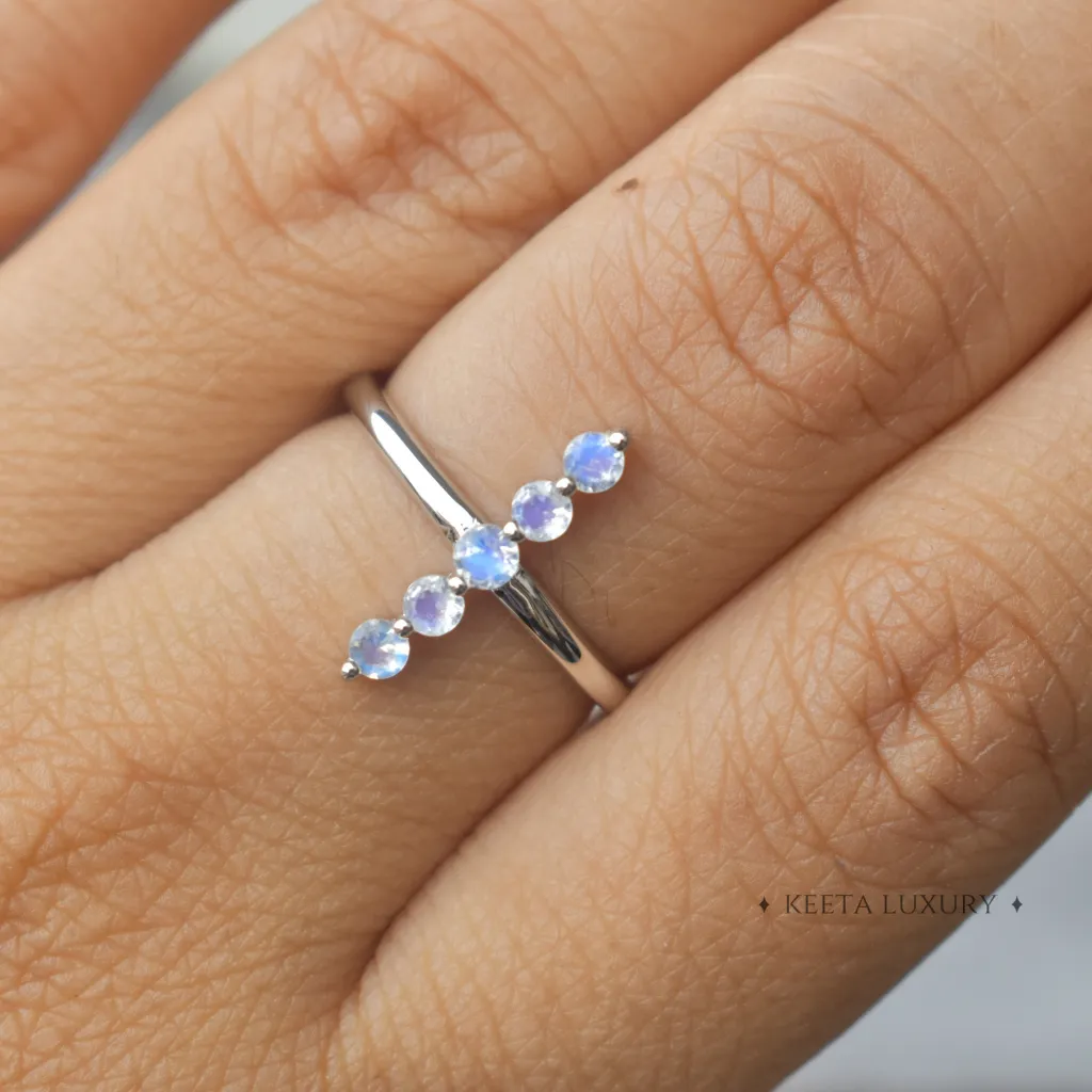 Simple Serenity - Moonstone Ring