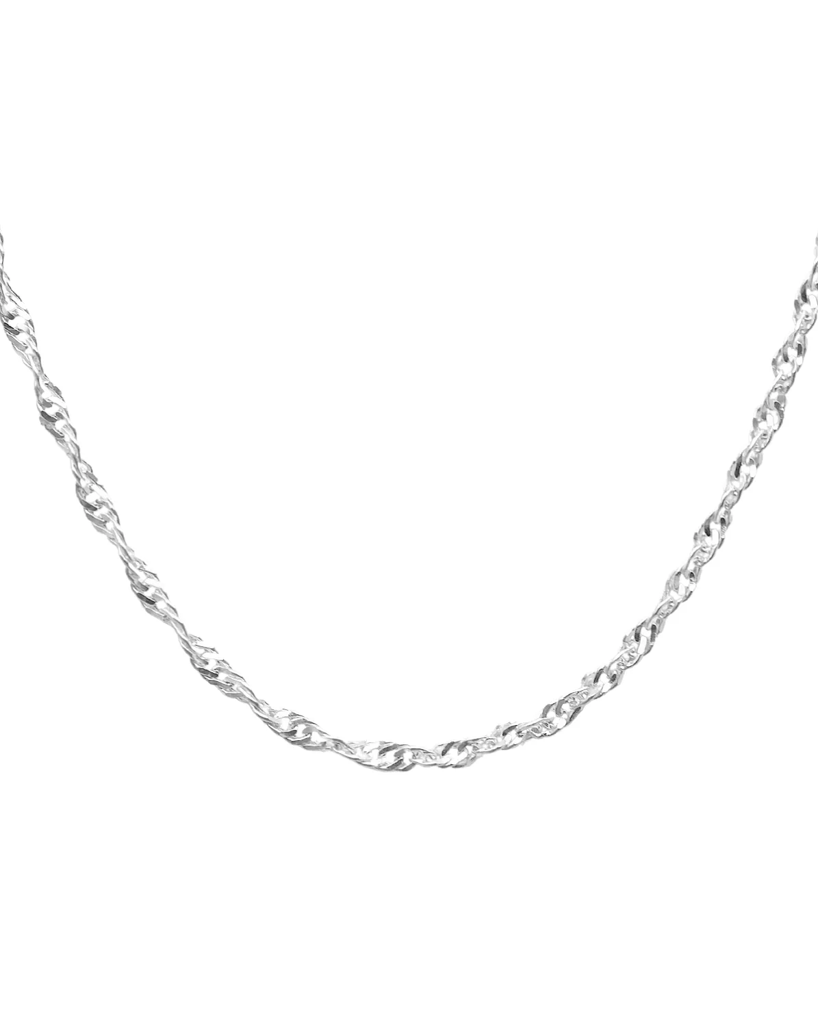 Slightly Chunky Vanessa Chain Necklace - Sterling Silver