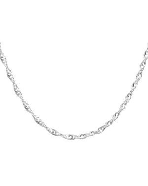 Slightly Chunky Vanessa Chain Necklace - Sterling Silver