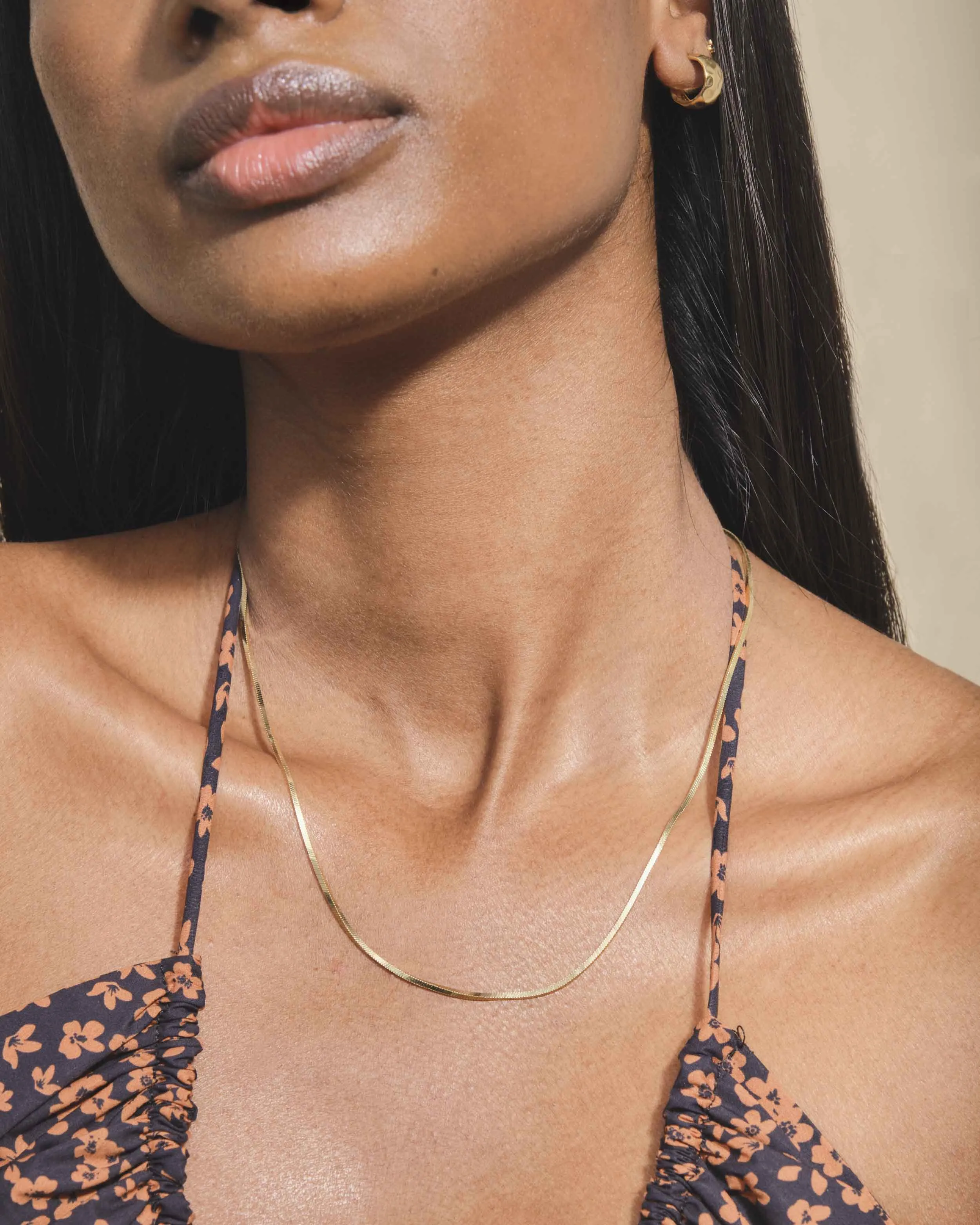 Snake Chain Necklace - Gold