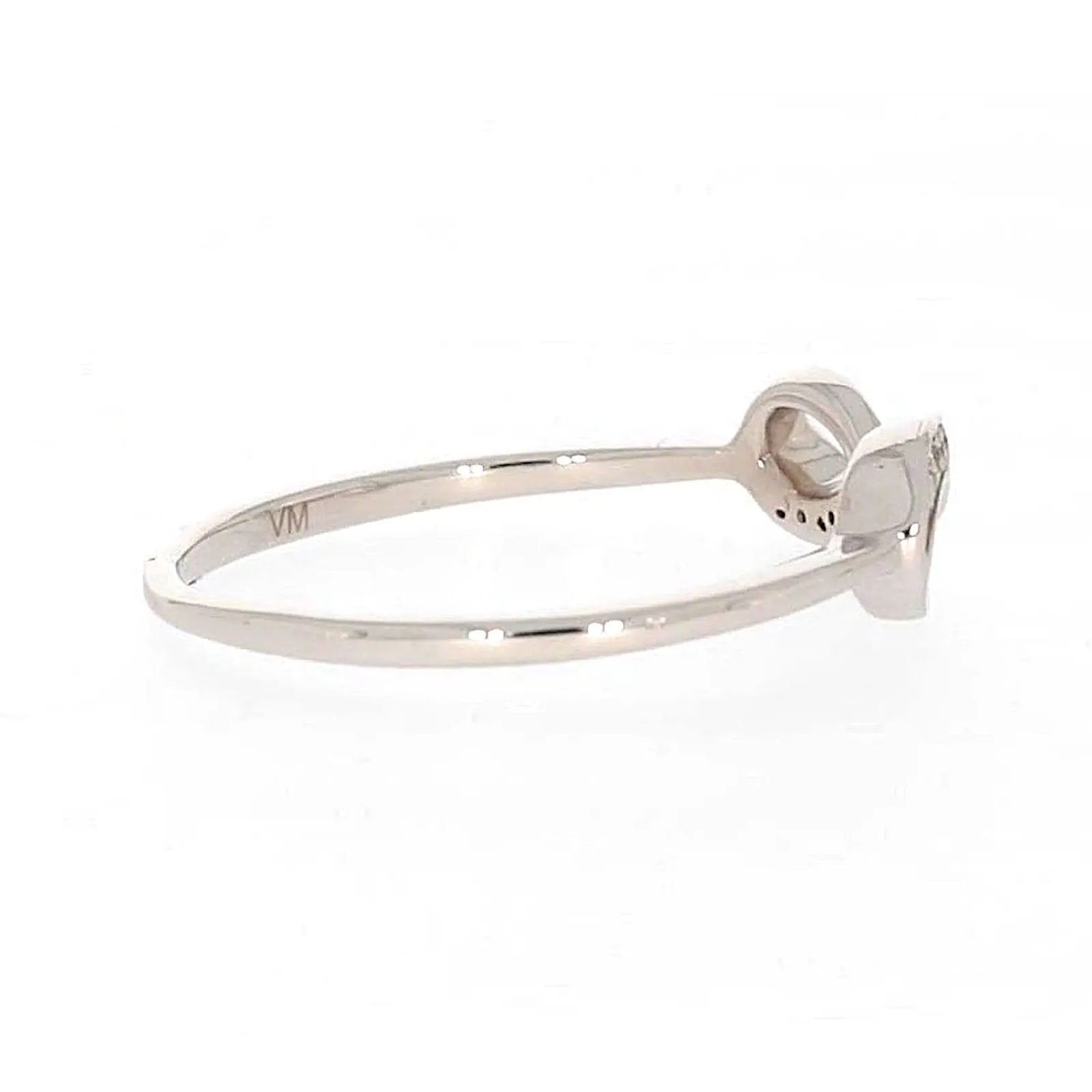 Sterling Silver Diamond Set Infinity Ring