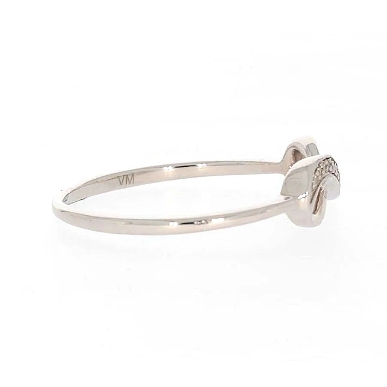 Sterling Silver Diamond Set Infinity Ring