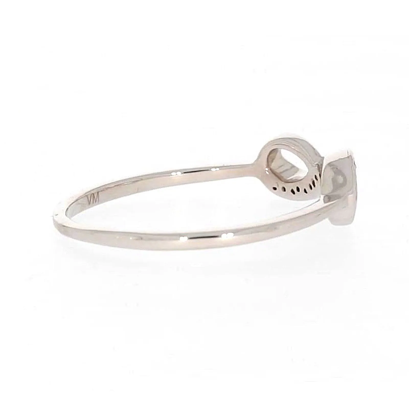 Sterling Silver Diamond Set Infinity Ring