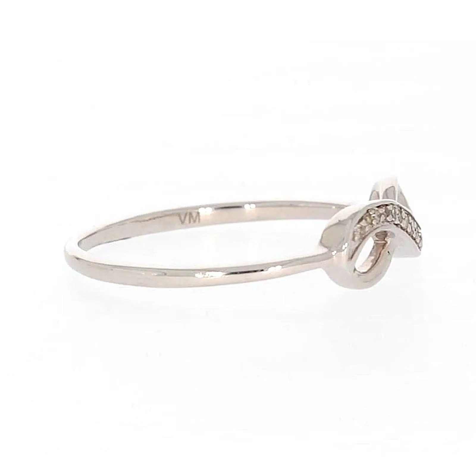 Sterling Silver Diamond Set Infinity Ring