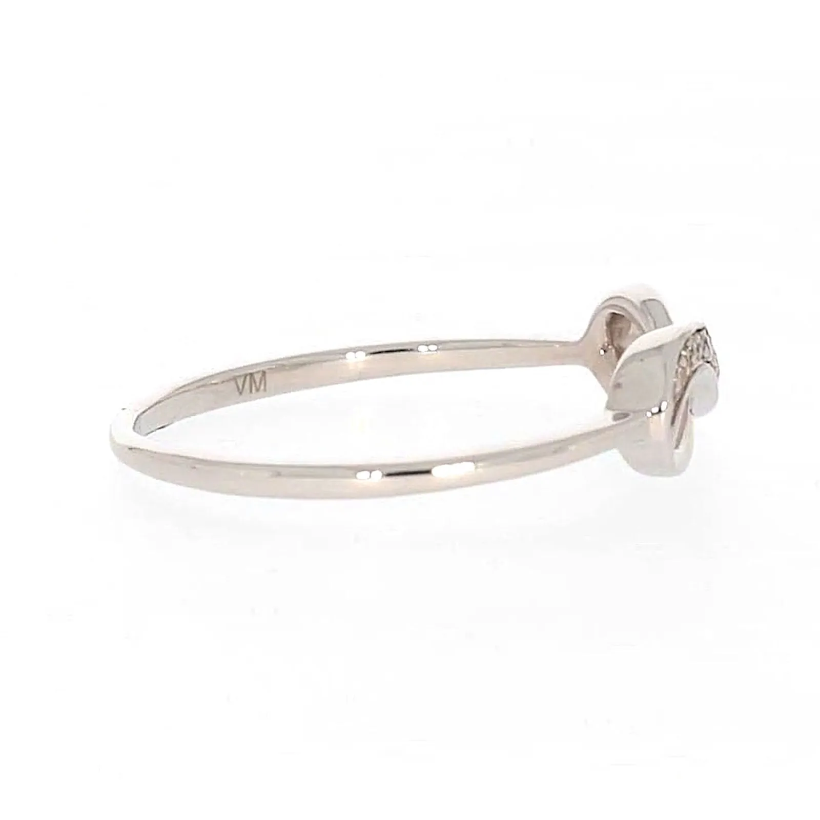 Sterling Silver Diamond Set Infinity Ring