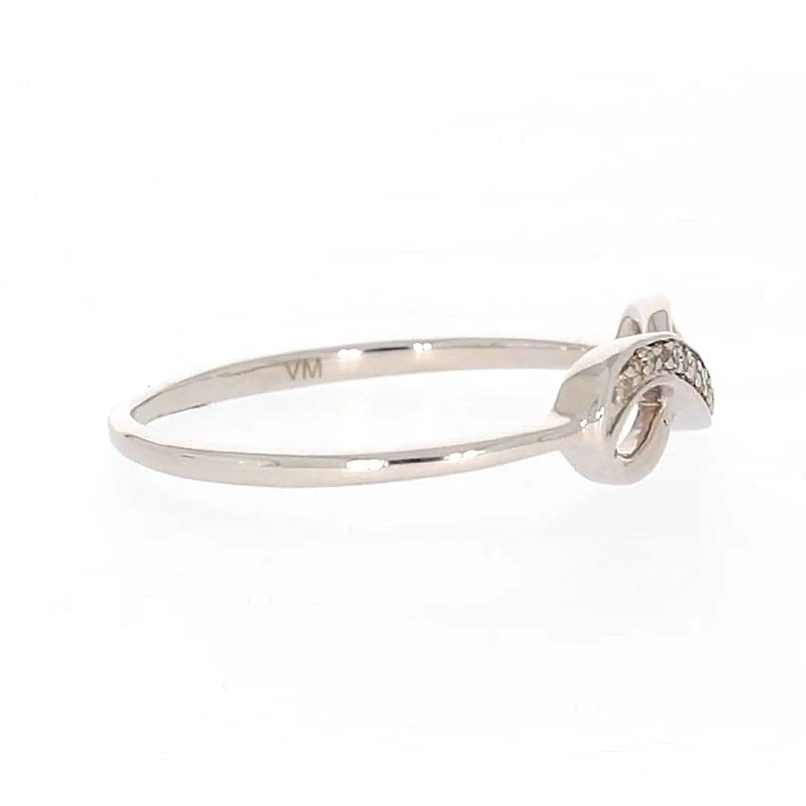 Sterling Silver Diamond Set Infinity Ring