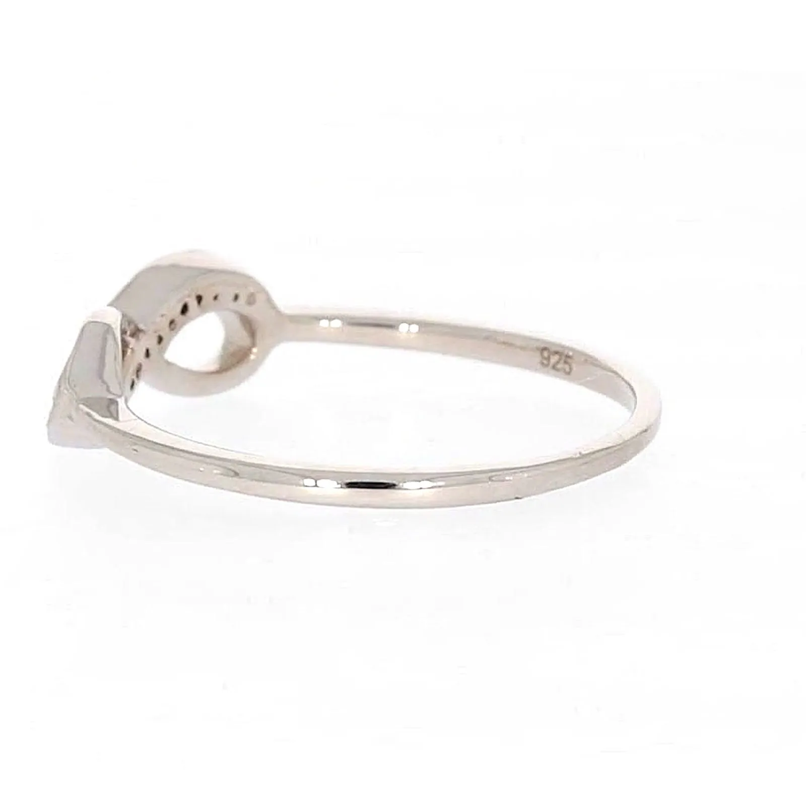 Sterling Silver Diamond Set Infinity Ring