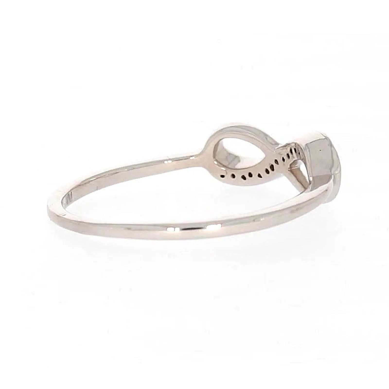 Sterling Silver Diamond Set Infinity Ring