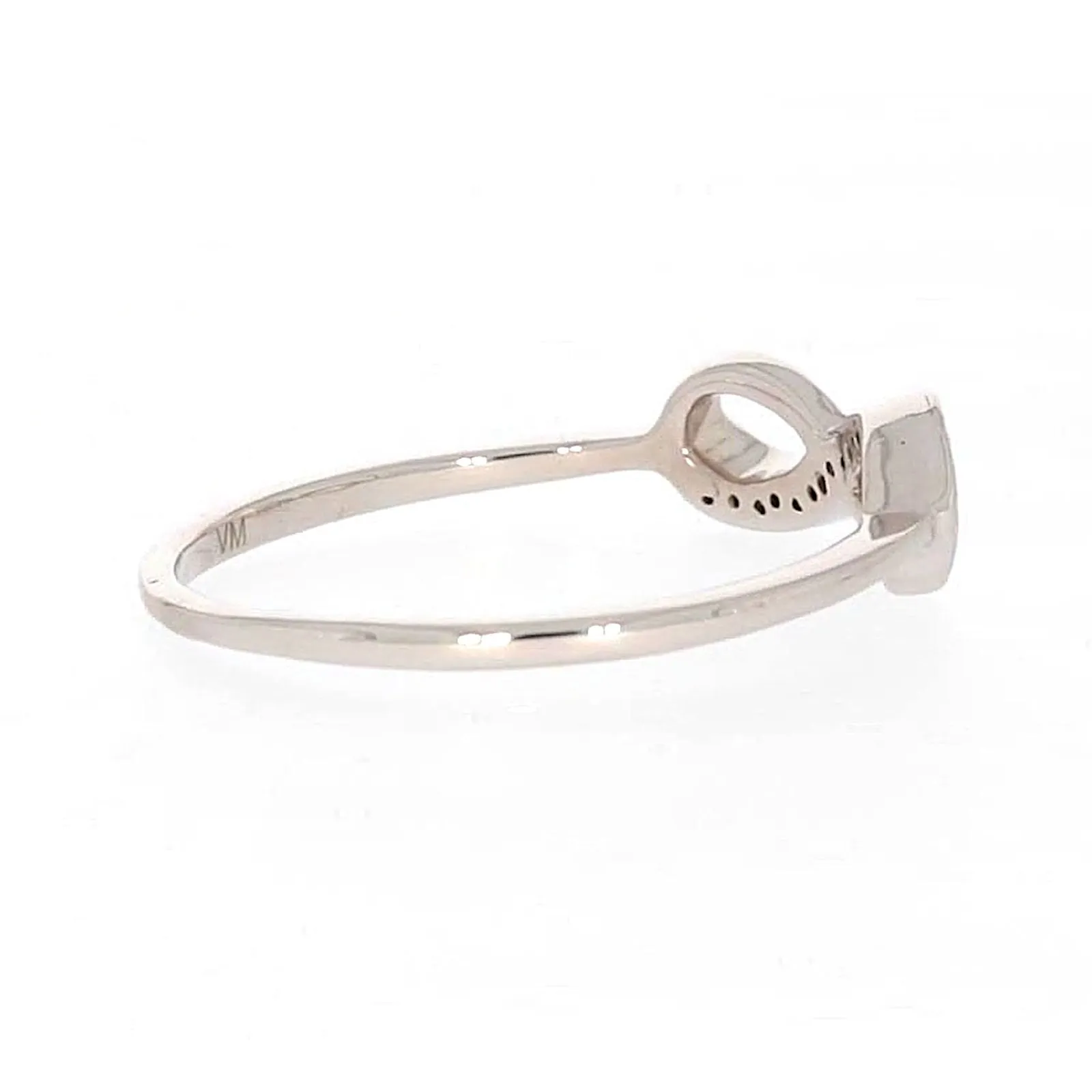 Sterling Silver Diamond Set Infinity Ring