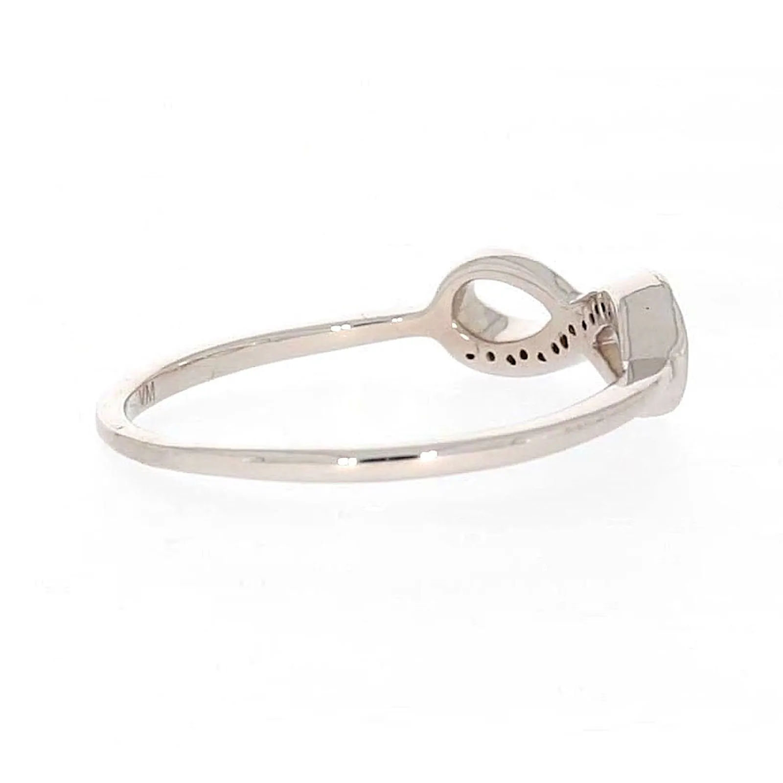 Sterling Silver Diamond Set Infinity Ring