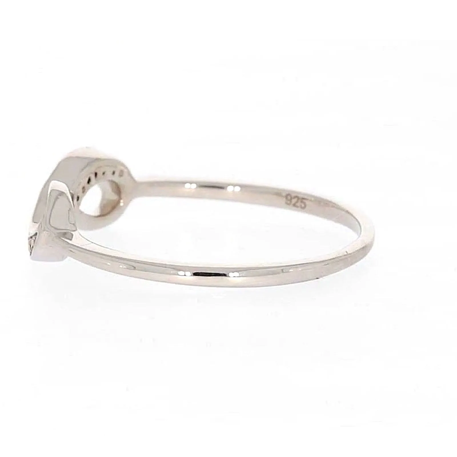 Sterling Silver Diamond Set Infinity Ring