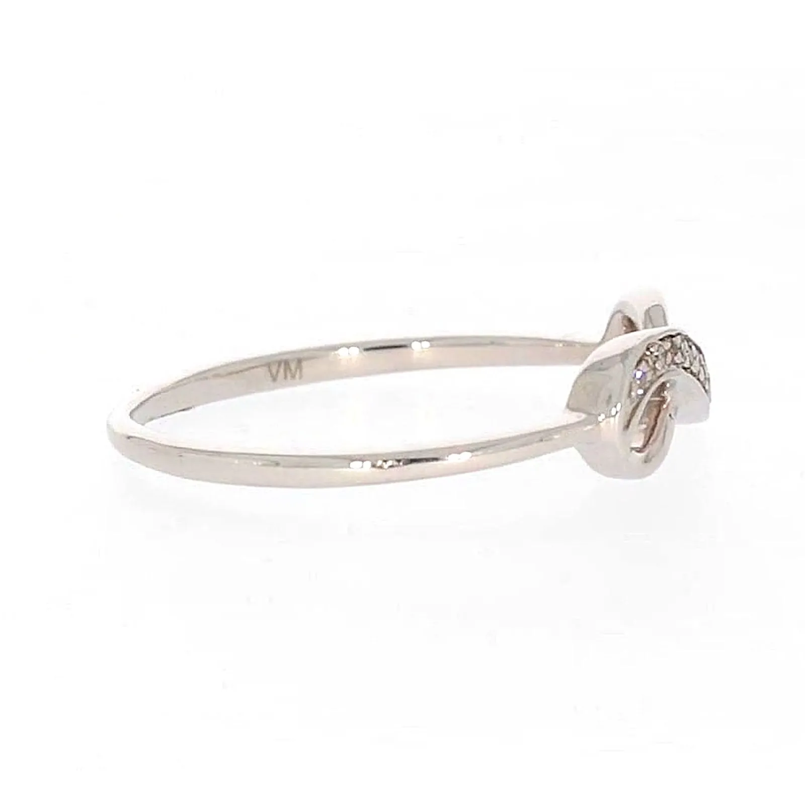 Sterling Silver Diamond Set Infinity Ring