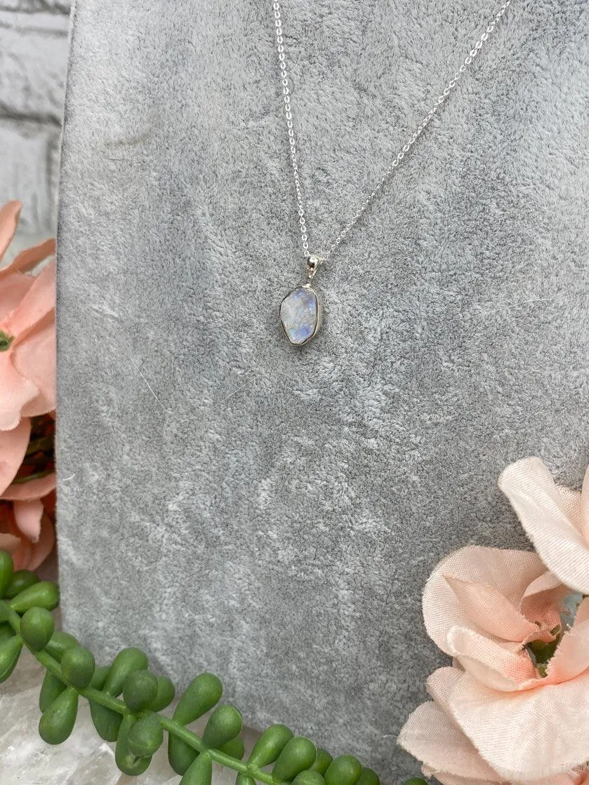 Sterling Silver Moonstone Necklace