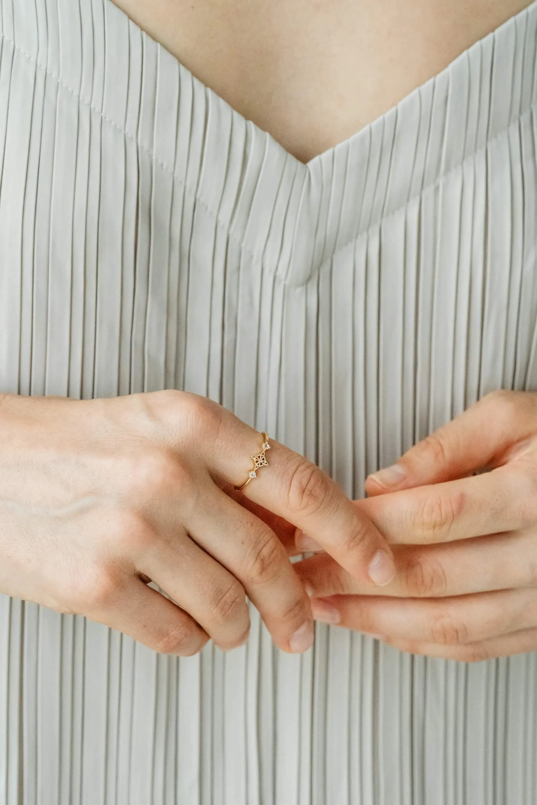 Witch's Knot Moonstone Ring