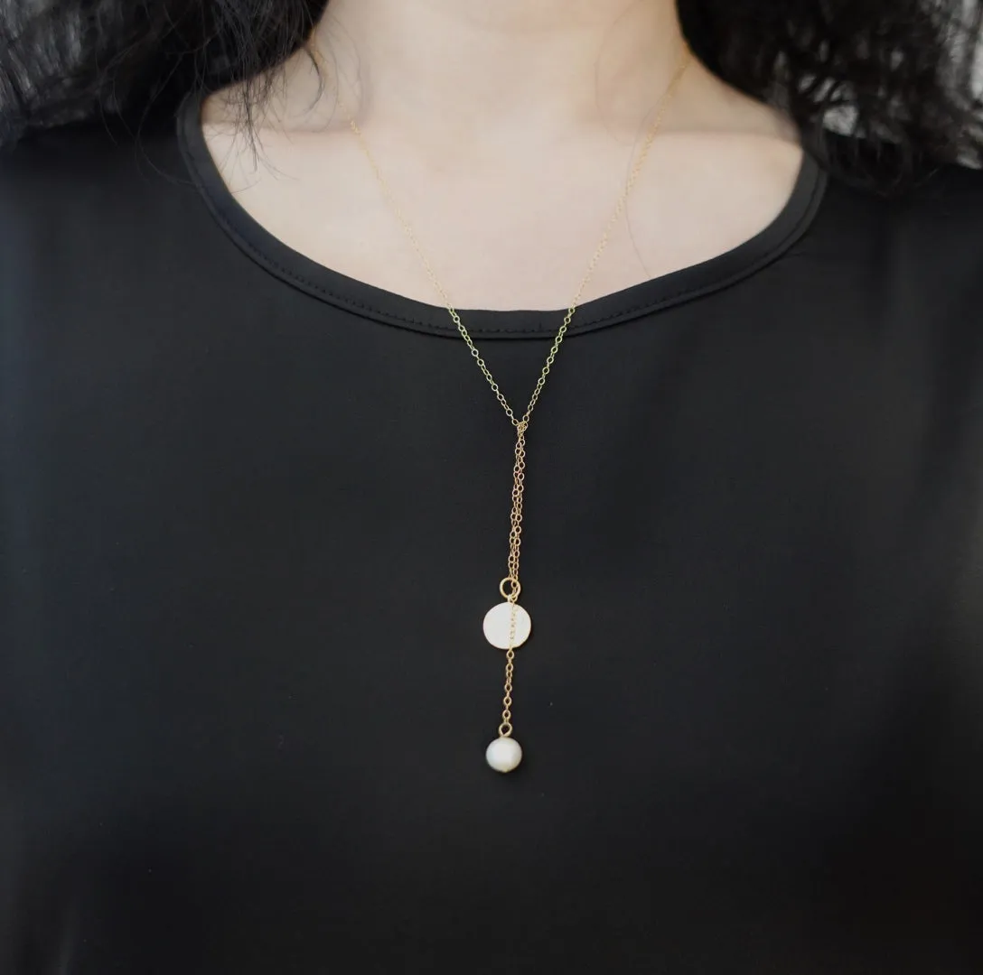 Zodiac Y Chain Necklace Gold